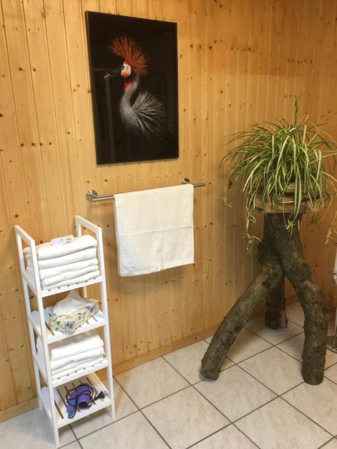 Kranich-Holzferienhaus 'Kleine Auszeit' Rehden Exterior foto